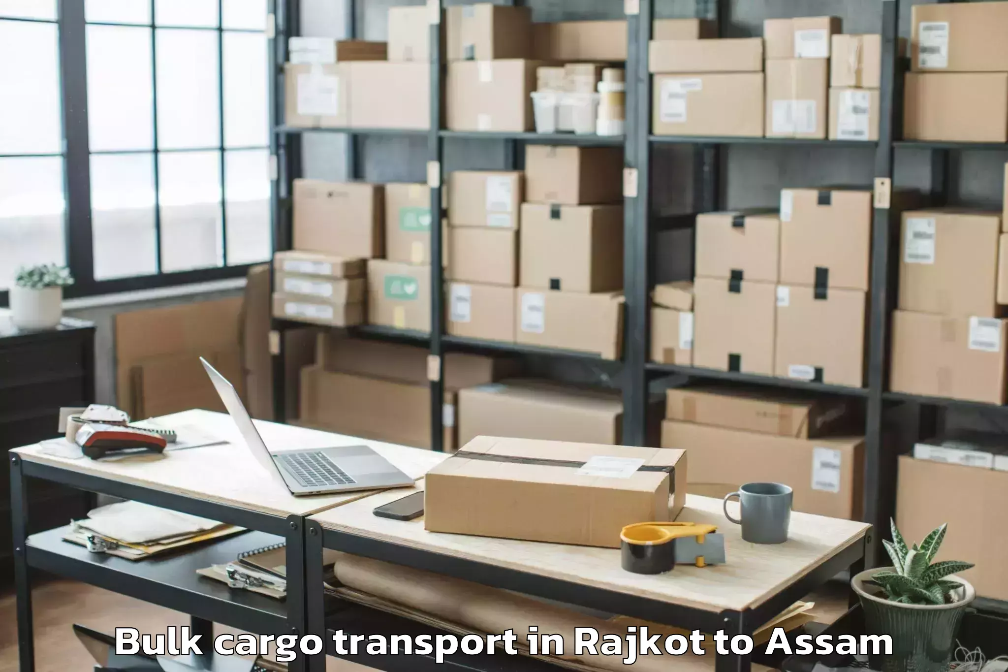 Easy Rajkot to Gohpur Bulk Cargo Transport Booking